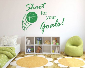Shoot for Your Goals Basketball Quote